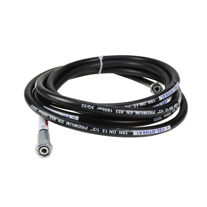 Przewód wąż hydrauliczny gwint M22x1,5 proste L-5800mm DN12-1SN 6050160100 PZL HYDRAL 46267