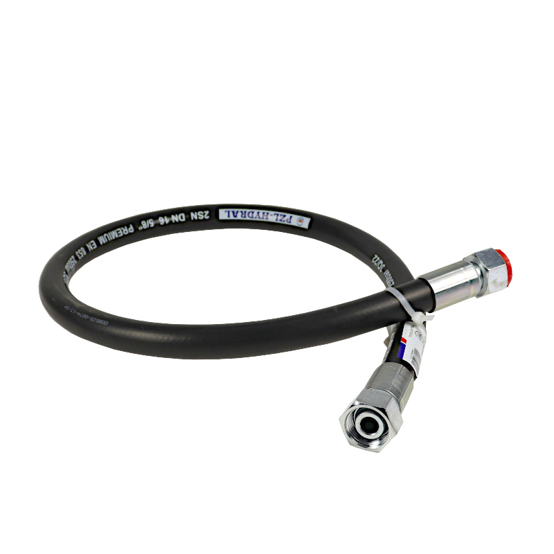 Przewód wąż hydrauliczny 250 bar gwint M27x2 proste L-1100mm DN16-2SN PZL HYDRAL 46275