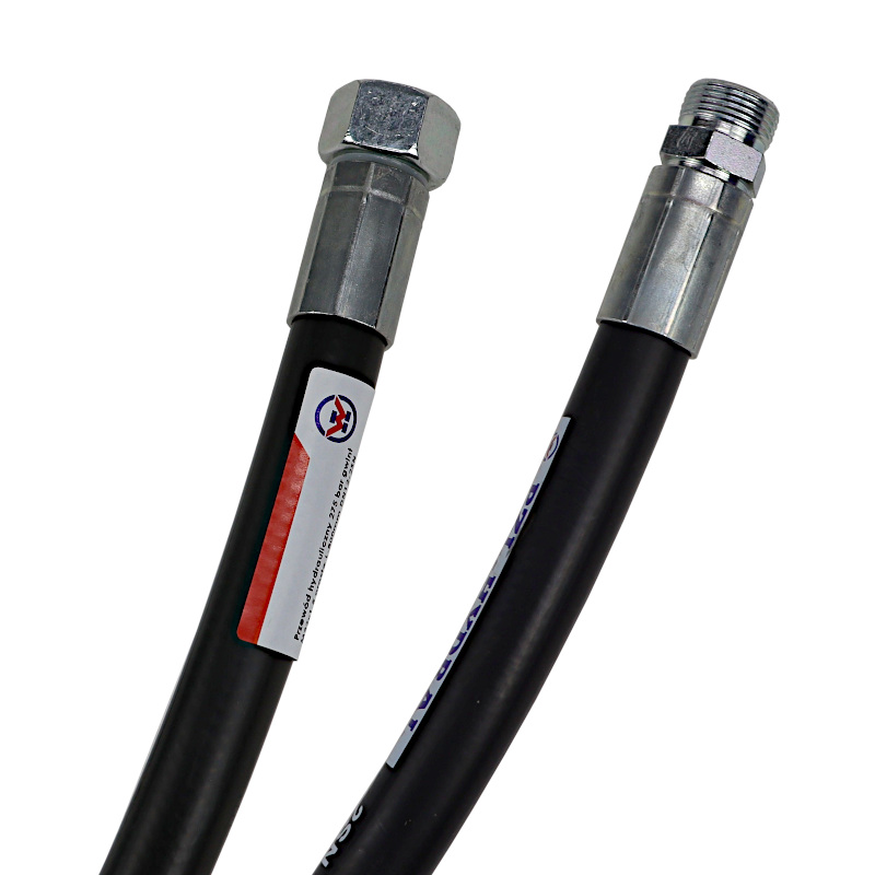 Przewód wąż hydrauliczny 275 bar gwint M22x1,5 proste L-800mm DN12-2SN Cyklop 27,5MPa PZL HYDRAL 46292