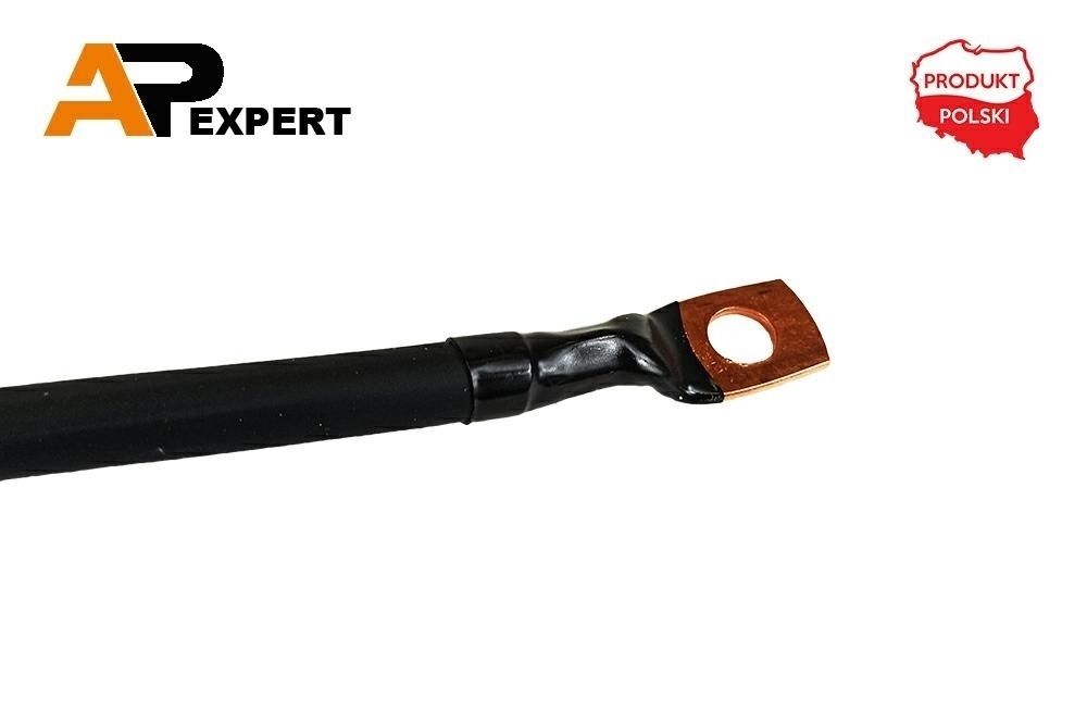 PRZEWÓD ELEKTRYCZNY PLUSOWY 30CM KLEMA/OCZKO M10 25mm2