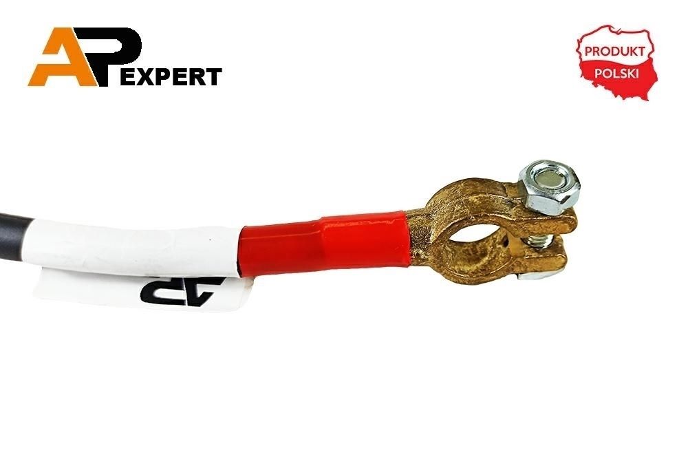 PRZEWÓD ELEKTRYCZNY PLUSOWY 40CM KLEMA/OCZKO M10 25mm2