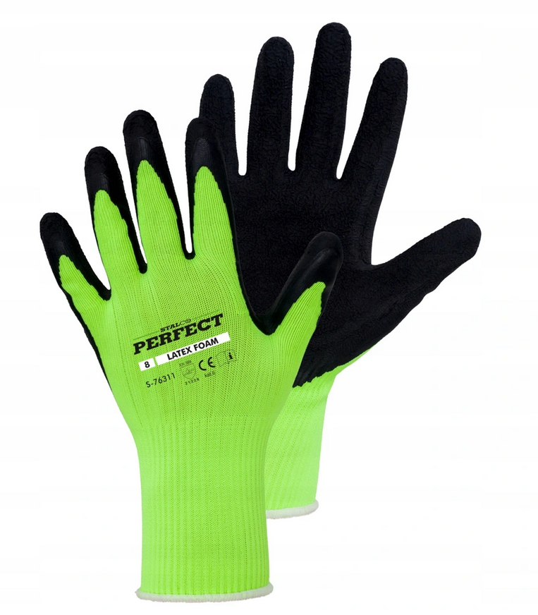 RĘKAWICE POLIESTROWE LATEX FOAM G 7 STALCO