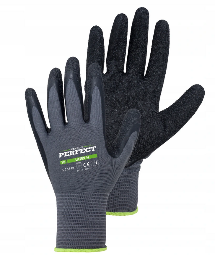 RĘKAWICE POLIESTROWE LATEX H 11 STALCO