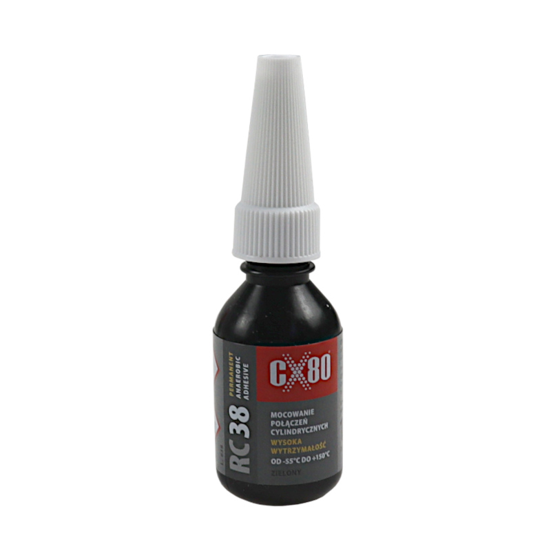 Klej anaerobowy 10ml zielony do montażu łożysk, gwintów pierścieni RC38 CX-80 46863