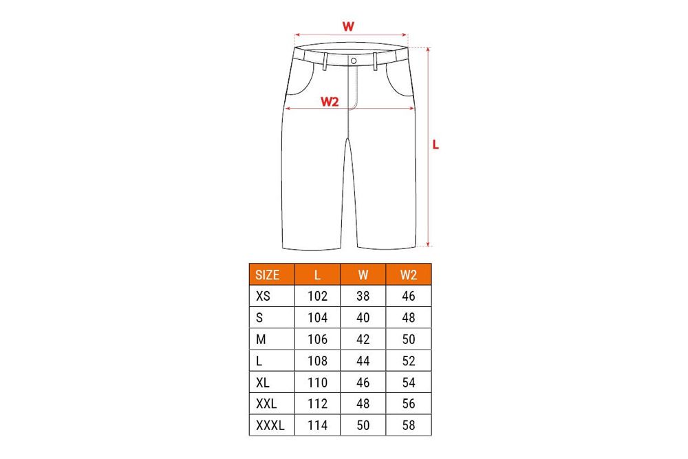 SPODENKI ROBOCZE DENIM S CZARNE