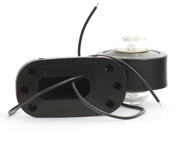Lampa obrysowa kątowa przednio - tylna W21.7 12/24V Biało - Czerwona LED 12V/24V wodoodporna IP66/68 prawa