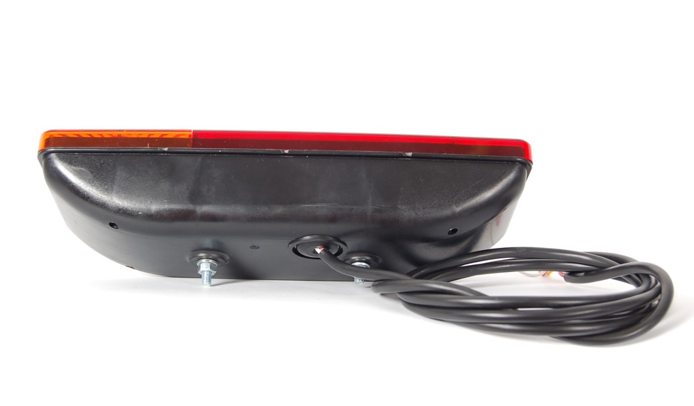 Lampa zespolona tylna E-551 bez oświetleniem tablicy rejestracyjnej LED 12/24V prawa dodatkowy odblask wodoodporna z przewodem