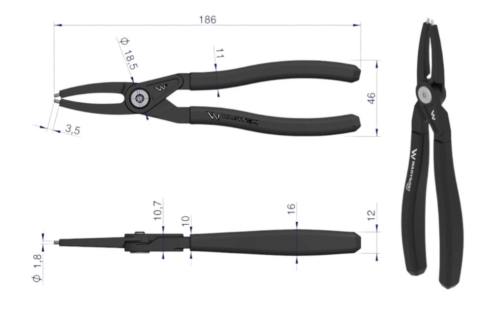 SZCZYPCE SEGERA 178MM WEW.PROSTE WARYŃSKI
