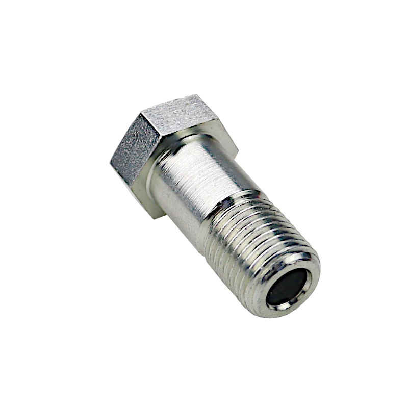 Śruba przelewowa calowa 1/4" L-28mm klucz 19