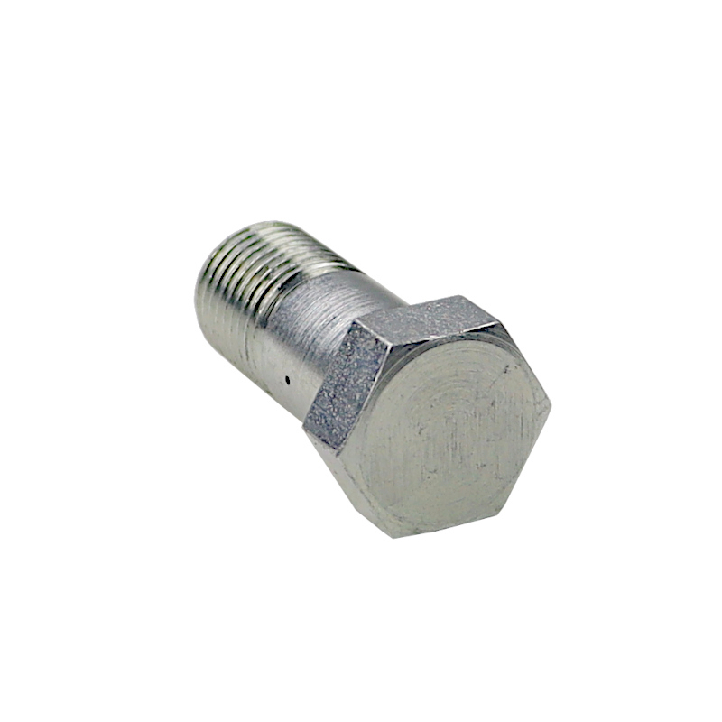 Śruba przelewowa calowa 1/4" L-28mm klucz 19