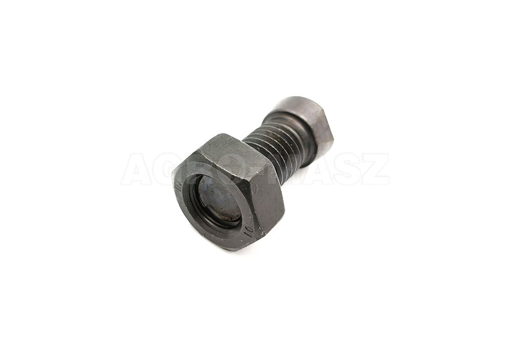 ŚRUBA DO LEMIESZA  STOŻKOWA M14X434 12,90 Z NAKRĘTK,A  DIN 934 AGROMASZ