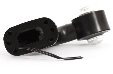 Lampa obrysowa przednio - tylna W21.5 12/24V Biało - Czerwona LED 12V/24V wodoodporna IP66/68 lewa