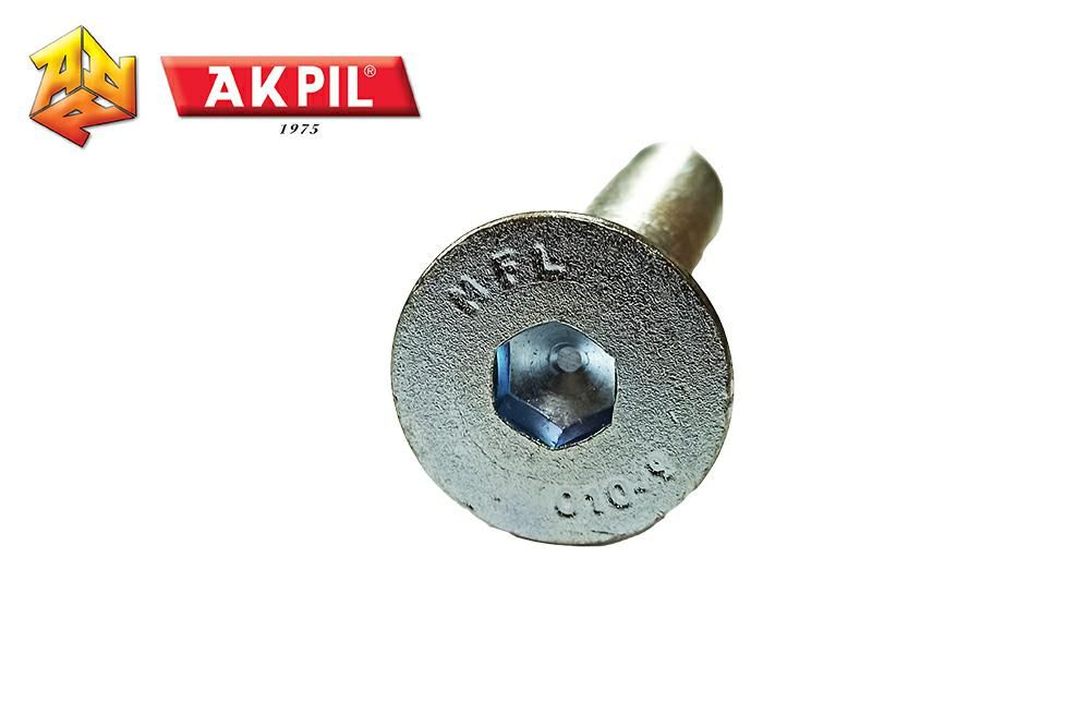 WKRĘT IMBUSOWY M20X90 10.9 OCYNK DIN7991 AKPIL