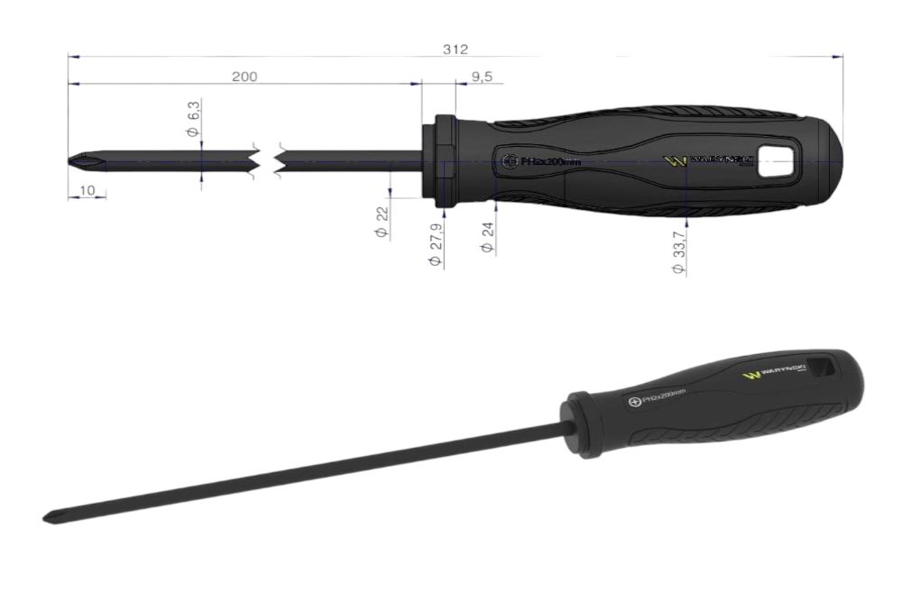 WKRĘTAK PH2  200MM STAL SVCM WARYŃSKI