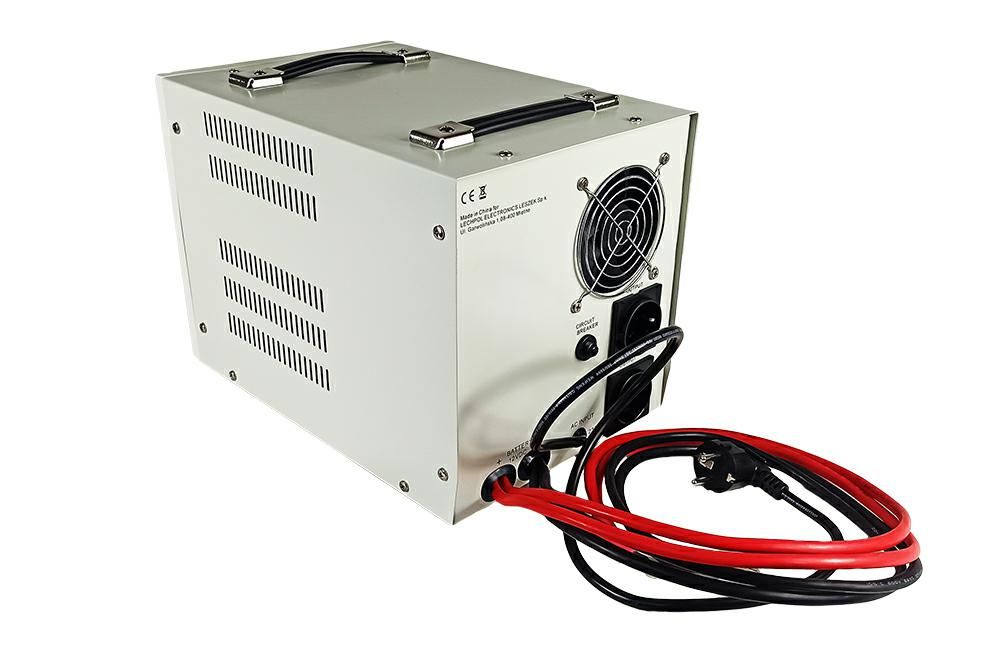 ZASILACZ AWARYJNY KEMOT PROSINUS-2000 PRZETWORNICA Z CZYTYM PRZEBIEGIEM SINSOIDALNYM I FUNKCJĄ ŁADOWANIA 12V 230V 2000VA/1200W