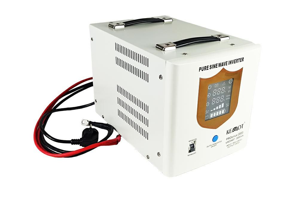ZASILACZ AWARYJNY KEMOT PROSINUS-2000 PRZETWORNICA Z CZYTYM PRZEBIEGIEM SINSOIDALNYM I FUNKCJĄ ŁADOWANIA 12V 230V 2000VA/1200W