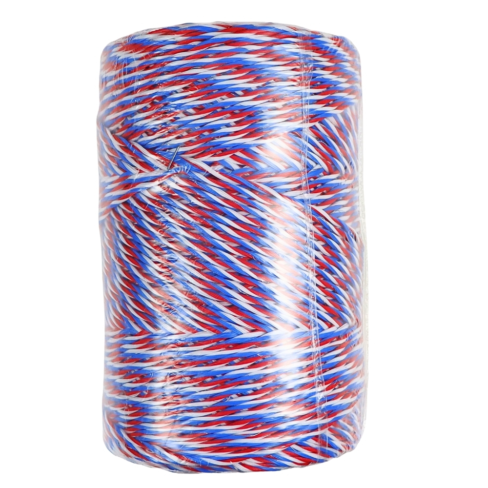 Plecionka ogrodzenia elektryzatora pastucha 3 x 0.16mm odporna na UV 400m kolorowa ZAGRODA