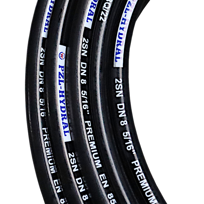Wąż hydrauliczny do zakuwania DN08 2-oplotowy 350 Bar (sprzedawany po 100m) HYDRAL