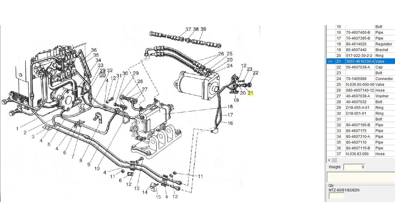 Złączka hydrauliczna MTZ 27X1,5 30574616330