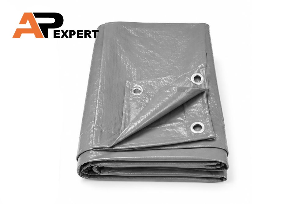 PLANDEKA 6X12M SZARO-ZIELONA 130GR AP EXPERT