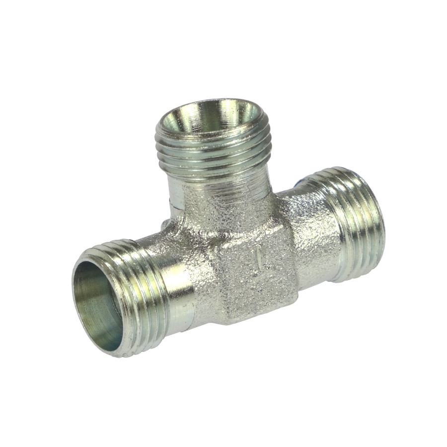 Złącze - złączka hydrauliczna - trójnik M18x1,5 12L Odkuwka