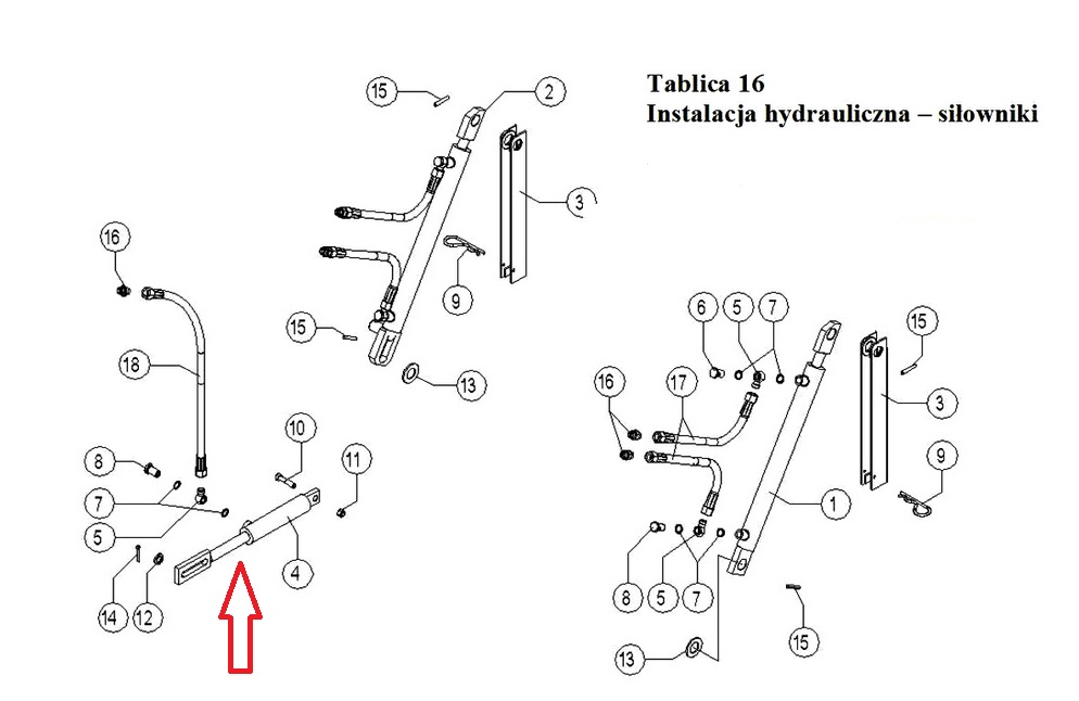 Cylinder prasy zwijającej CNS08