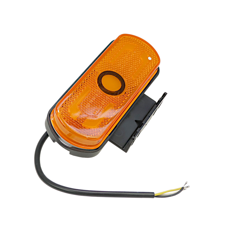 Lampa zespolona obrysowa pozycyjna i kierunku jazdy W240 12V/24V LED z funkcją rzucania światła na podłoże obrys pojazdu wodoodporna boczna pomarańczowa