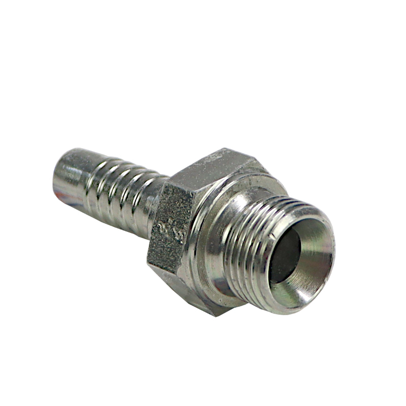 Końcówka prosta gwint zewnętrzny AGR DN13 1/2" BSP S27 duży sześciokąt BSP 6054.1300 HYDRAL