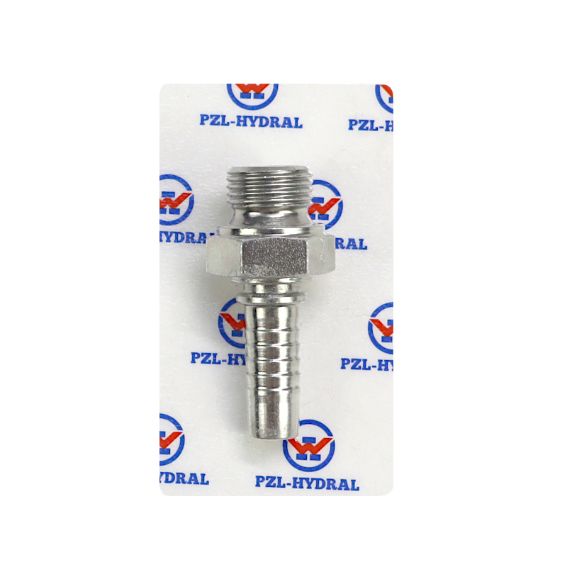 Końcówka prosta gwint zewnętrzny AGR DN13 1/2" BSP S27 duży sześciokąt BSP 6054.1300 HYDRAL