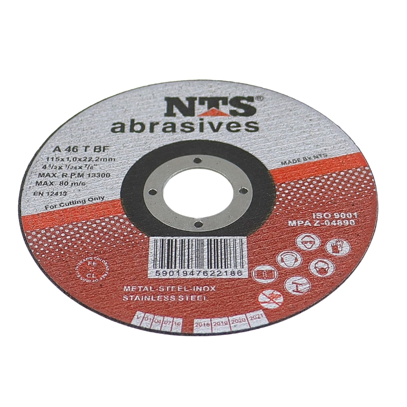 Tarcza do cięcia metalu i stali nierdzewnej 115X1,0X22 Metal-Inox NTS