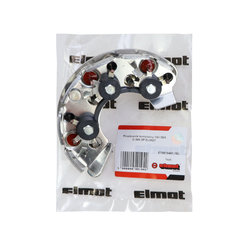 Prostownik kompletny alternatora 14V 55A do ciągnika C-360 3P