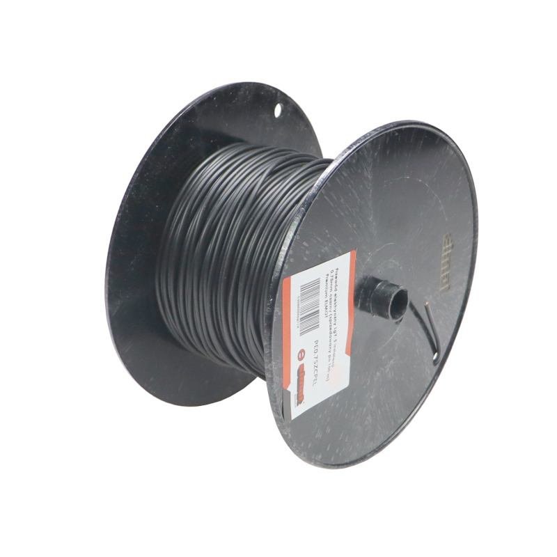 Przewód kabel elektryczny LgY-S instalacji 0,75mm czarny (sprzedawany po 100 m) Premium ELMOT