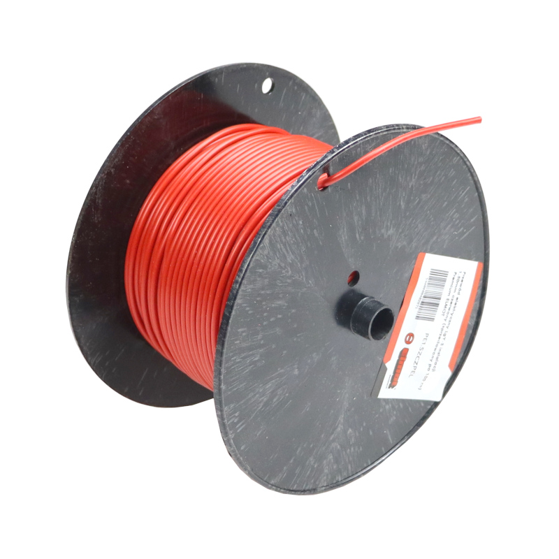Przewód kabel elektryczny LgY-S instalacji 1,50mm czerwony (sprzedawany po 100 m) Premium ELMOT