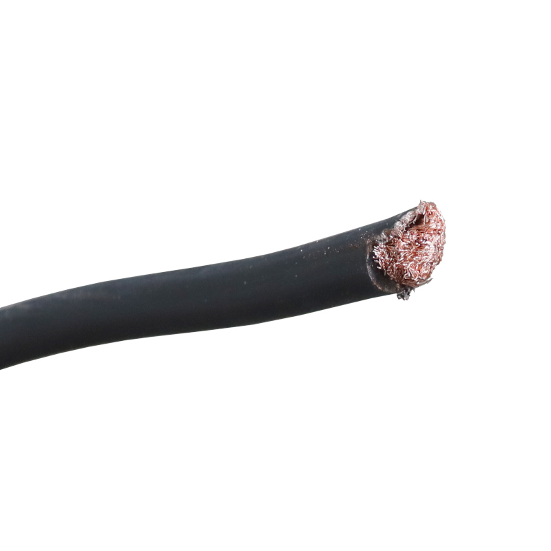 Kabel przewód rozruchowy spawalniczy, akumulatora 1x50 gumowany - elastyczny czarny Premium ELMOT (pakowany po 100 mb) sprzedawany na metry