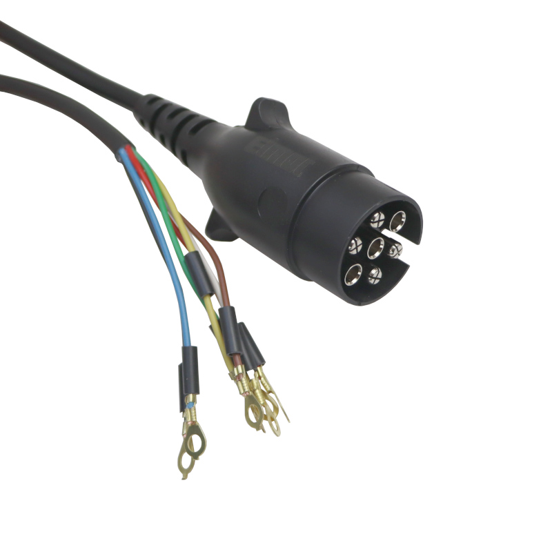 Przewód kabel podłączeniowy wtyczka 7 obtrysk konektory 7m 7 żył (W+KON) (kabel 1mm) ELMOT