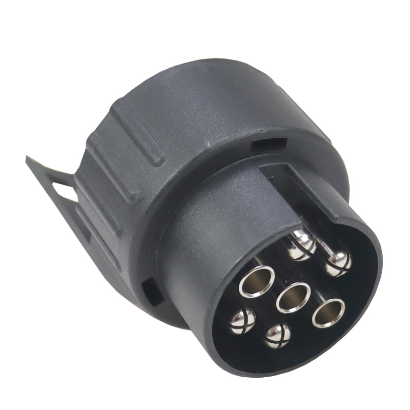 Adapter przejściówka gniazda złącza 7/13 12/24V wtyki niklowane Premium ELMOT
