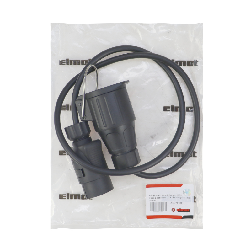 Adapter przejściówka gniazda złącza kablowy 7/13 12/24V długość 1,0m ELMOT