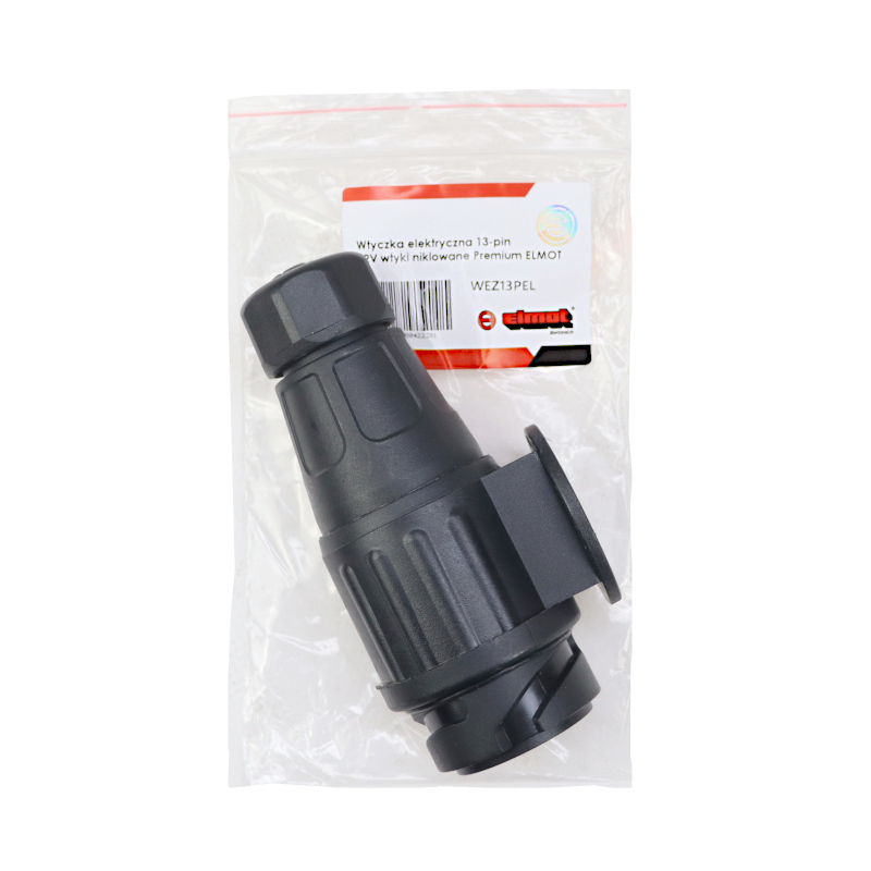 Wtyczka elektryczna 13-pin 12/24V wtyki niklowane Premium ELMOT