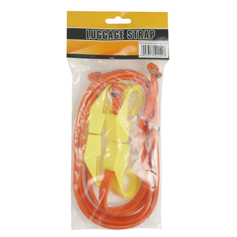 Linka guma do mocowania ładunku 0,6m 16mm elastyczna z hakami