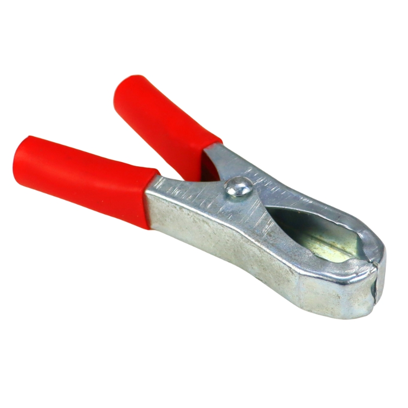 Zacisk prostownika mały czerwony L-90mm 100A