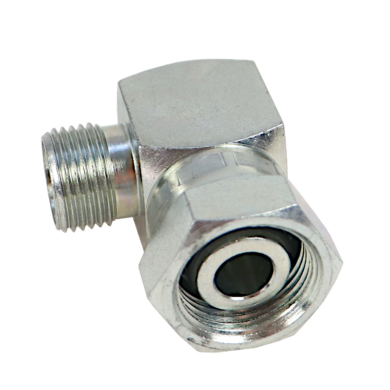 Złącze - złączka hydrauliczna - kolanko 90 AB M22x1,5 - M18x1,5 15L/12L stożek starego typu bez oringu