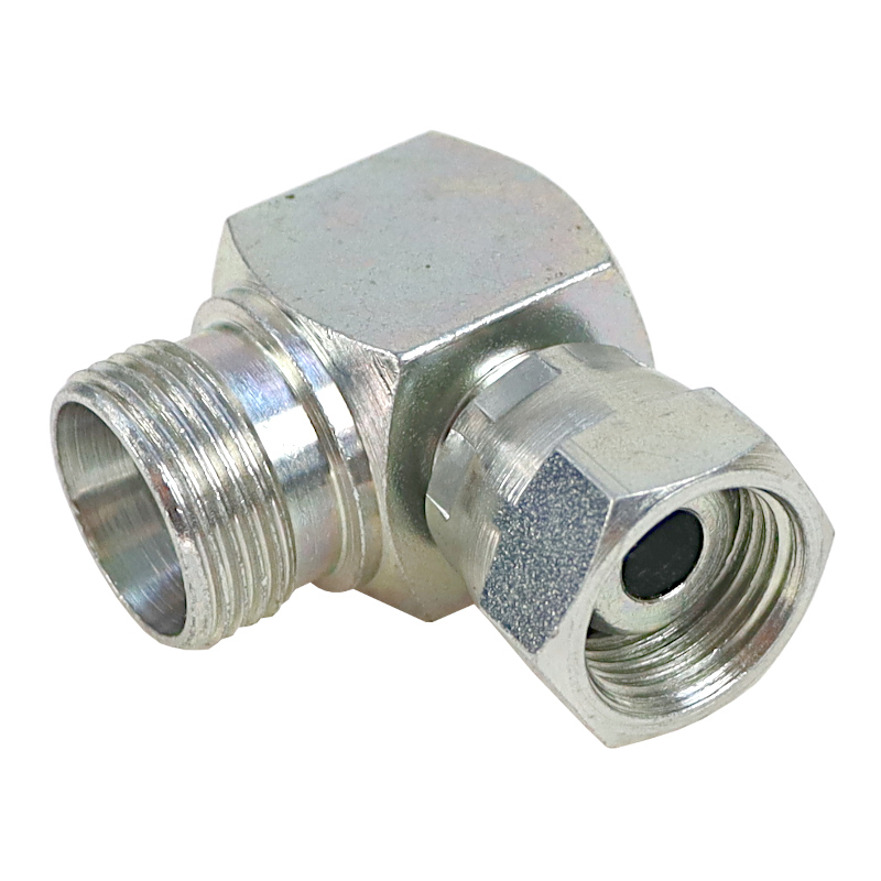 Złącze - złączka hydrauliczna - kolanko 90 AB M18x1,5 - M22x1,5 15L/12L stożek starego typu bez oringu