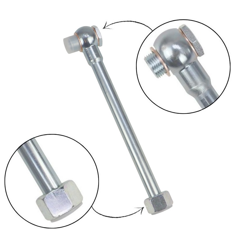 Rurka prosta FI-15 z oczkiem 18mm długość 200mm HYDRAL