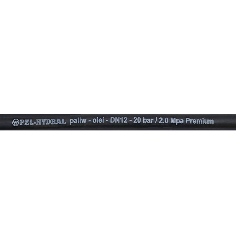 Wąż do paliw olei DN12 FI-12 20 bar 2.0 odcinek 0,5m PZL-HYDRAL