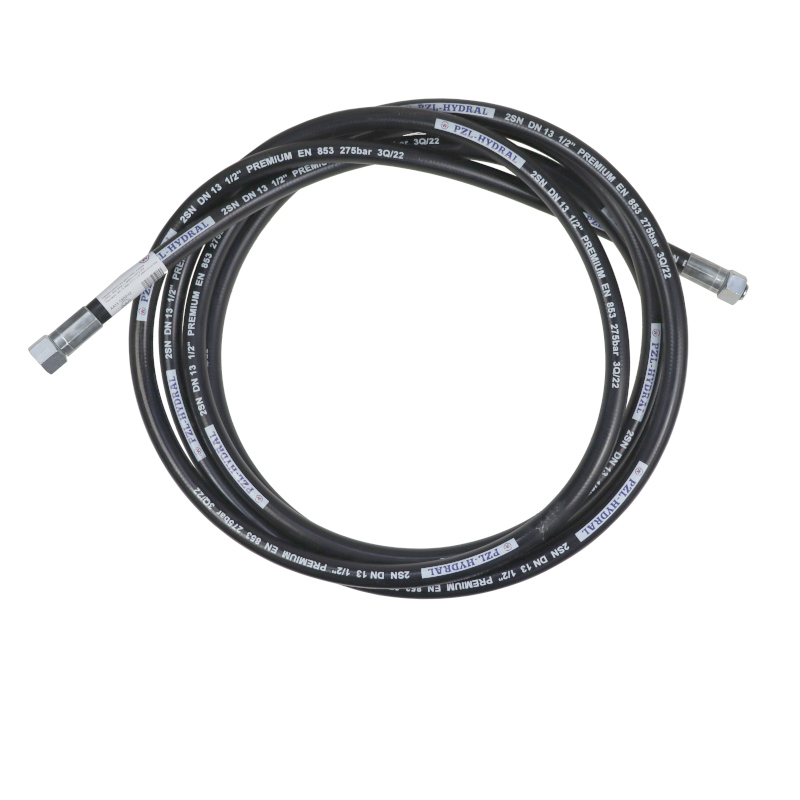 Przewód hydrauliczny gwint M22x1,5 proste ( DKOL - WNP/DKM ) L-5800mm DN12-2SN 6050160100 Przyczepa stary typ (AA-13-5800, P11P11) 27,5MPa PZL HYDRAL