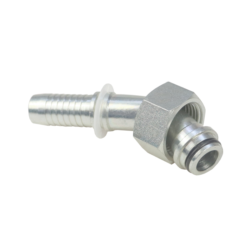 Końcówka zakucie metryczna kątowa gwint wewnętrzny DKOL 45 DN16 18L M27X2 Premium HYDRAL