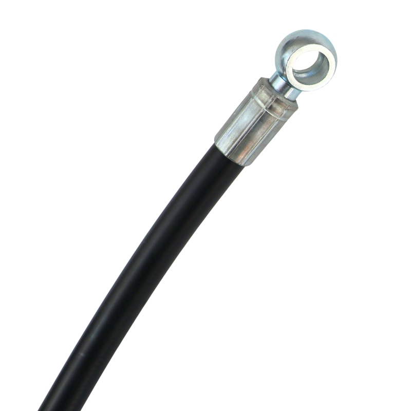 Przewód hydrauliczny DN10 330 bar kolano DKOL 45 DN13 M22X1.5 12L / oczko RNM P01 DN13 D16, L-520mm DN10-2SN PZL-HYDRAL