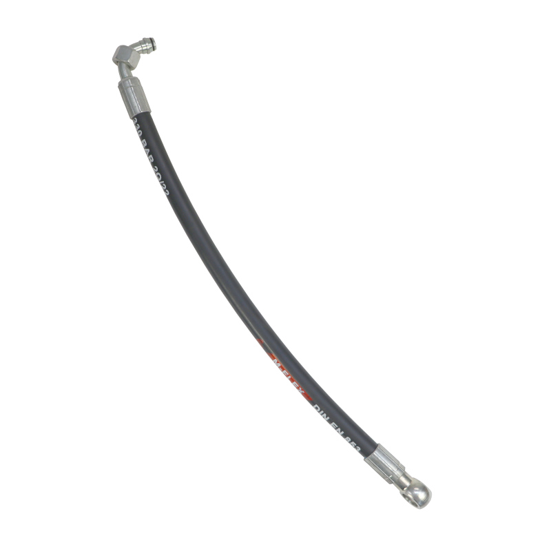 Przewód hydrauliczny DN10 330 bar kolano DKOL 90 DN10 M18X1.5 12L / oczko RNM P01 DN10 D18 L-430mm 2SN PZL Hydral