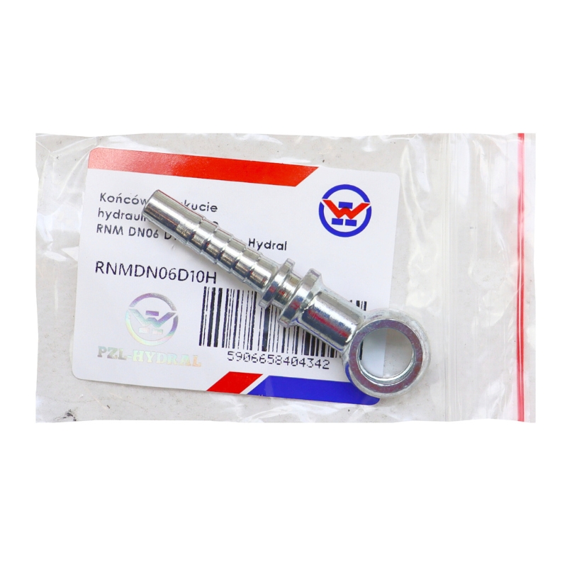 Końcówka zakucie hydrauliczne oczko RNM DN06 D10 Premium PZL HYDRAL