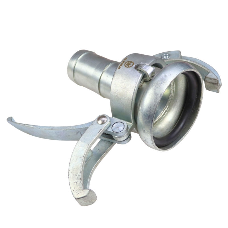 Gniazdo złącza dźwigniowego PERROT z końcówką wyoblaną do węża kompletne z uszczelką wersja ciężka 70-50mm Premium HYDRAL